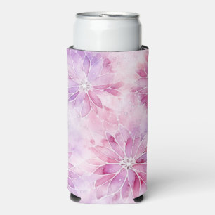 Rafraîchisseur Pour Canette Slim Fille Blush Rose Chic Lavande Florale