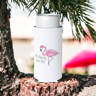 Rafraîchisseur Pour Canette Slim Flamant rose rose Oh Flock Je suis 50