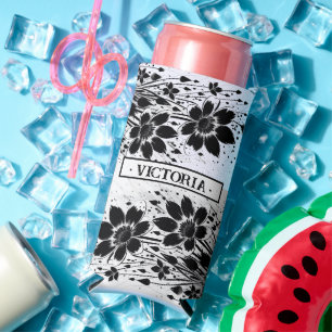 Rafraîchisseur Pour Canette Slim Fleur éclatée d'encre