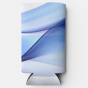 Rafraîchisseur Pour Canette Slim Formes transparentes bleu et lavande