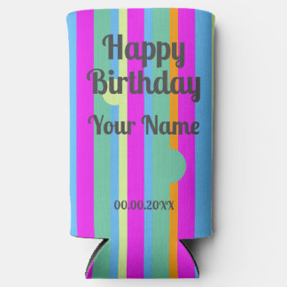Rafraîchisseur Pour Canette Slim Fournitures sur mesure pour anniversaire heureux