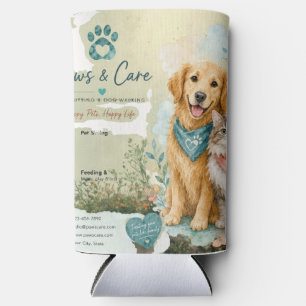 Rafraîchisseur Pour Canette Slim Garde d'animaux pour chien et chat mignons Promene