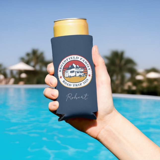 Rafraîchisseur Pour Canette Slim Gardiens de vacances en famille Personnalisé (Piscine in situ)