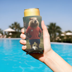Rafraîchisseur Pour Canette Slim "Goal-Scoring Capybara : The Ultimate Soccer Star 