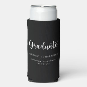 Rafraîchisseur Pour Canette Slim Graduation Party Script Décontracté simple