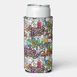 Rafraîchisseur Pour Canette Slim Graffiti Hip hop nom personnalisé
