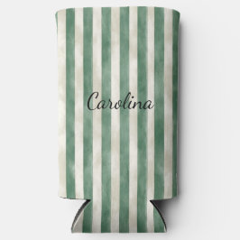 Rafraîchisseur Pour Canette Slim Green Cream Stripes