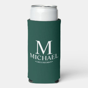 Rafraîchisseur Pour Canette Slim Groomsman personnalisé moderne