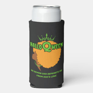 Rafraîchisseur Pour Canette Slim HALLOQWEEN Afro Queen Halloween élégant