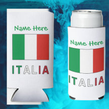Italia et Drapeau Italien avec Votre Nom
