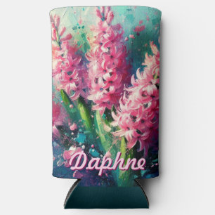 Rafraîchisseur Pour Canette Slim Jacinthe rose personnalisée Hyacinthe Floral