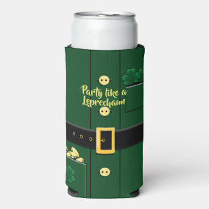 Rafraîchisseur Pour Canette Slim Jour de la Saint Patrick de costume Leprechaun 12o