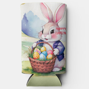 Rafraîchisseur Pour Canette Slim Joyeux petit lapin 1, Pâques