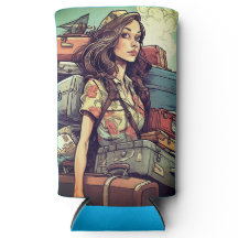 La fille a des bagages