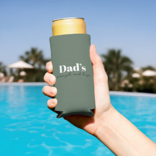 Rafraîchisseur Pour Canette Slim La force et les câlins de papa - Cadeau de Fête de