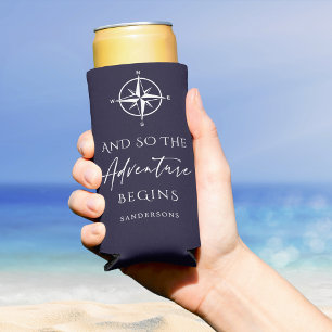 Rafraîchisseur Pour Canette Slim L'aventure commence Marine Personnalisée
