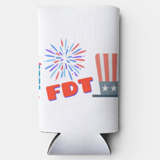 Rafraîchisseur Pour Canette Slim Le 4 juillet FDT Delta Tango
