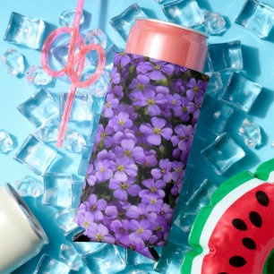Rafraîchisseur Pour Canette Slim Les Fleurs Violettes Peuvent Rafraîchir