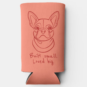 Rafraîchisseur Pour Canette Slim Ligne artistique Bouledogue français. Construit pe