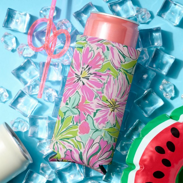 Rafraîchisseur Pour Canette Slim Lilly Preppy Beach / Pool Party Coozie (Été in situ)