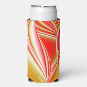 Rafraîchisseur Pour Canette Slim Love and Gold Abstrait 3D Rainbowart