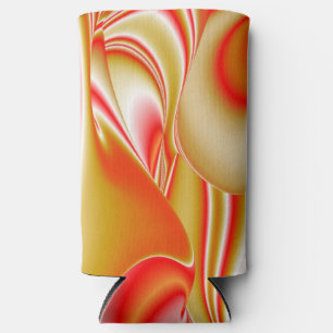 Rafraîchisseur Pour Canette Slim Love and Gold Abstrait 3D Rainbowart