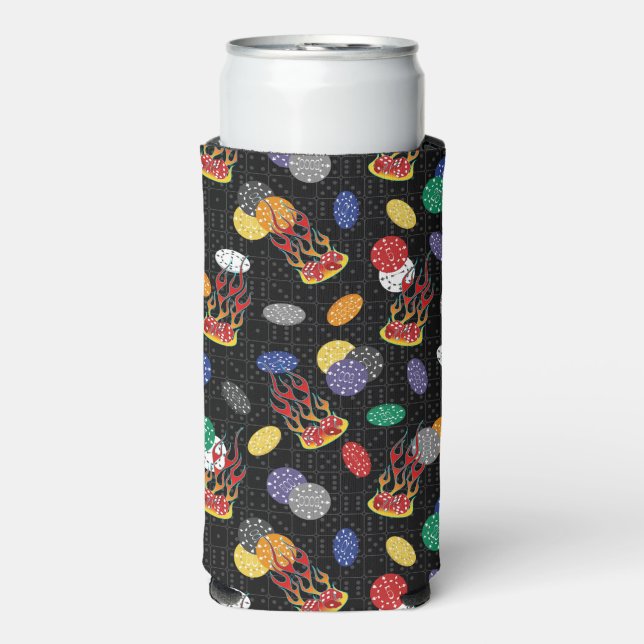 Rafraîchisseur Pour Canette Slim Lucky Casino Dice (Seltzer Recto)