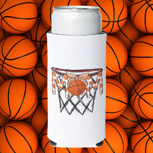Rafraîchisseur Pour Canette Slim Maman de basketteuse / MAMAN à pois orange Jour de