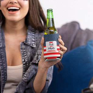 Rafraîchisseur Pour Canette Slim Mangez Un Verre Et Soyez Patriotique 4 juillet