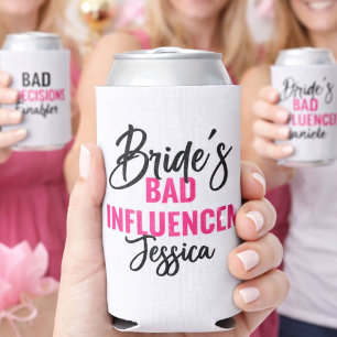 Rafraîchisseur Pour Canette Slim Mauvaise Influence de la Mariée Fête de Bacheloret