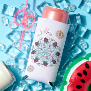 Rafraîchisseur Pour Canette Slim Merveille de mandala personnalisé