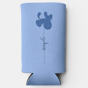 Rafraîchisseur Pour Canette Slim Minimalisme Fleur Simple