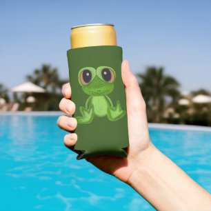 Rafraîchisseur Pour Canette Slim Mon ami Green Frog