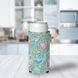 Rafraîchisseur Pour Canette Slim Monogramme Art Nouveau Fantaisiste