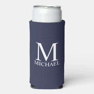Rafraîchisseur Pour Canette Slim Monogramme personnalisé et nom Can Cooler
