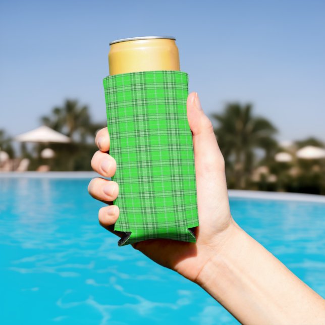 Rafraîchisseur Pour Canette Slim Motif vert (Piscine in situ)