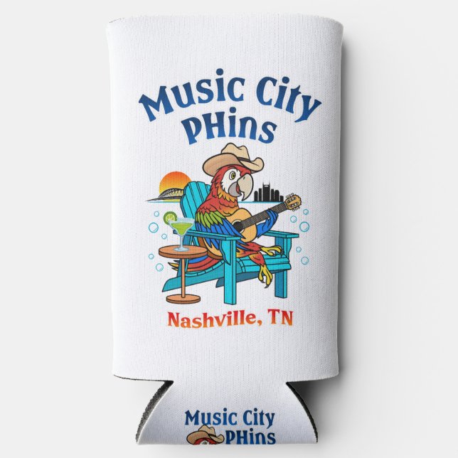 Rafraîchisseur Pour Canette Slim Musique City Phins (Recto)