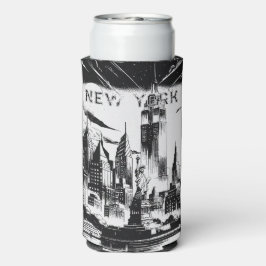 Rafraîchisseur Pour Canette Slim Noir de New York