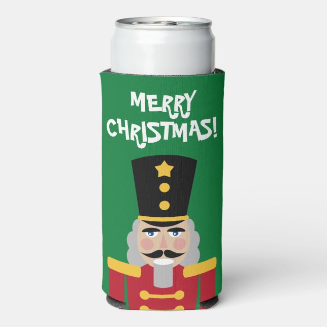 Rafraîchisseur Pour Canette Slim Noisette fête de Noël coutume slim (Seltzer Verso)