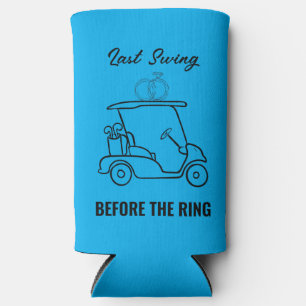 Rafraîchisseur Pour Canette Slim Nom personnalisé Dernier Swing avant l'anneau