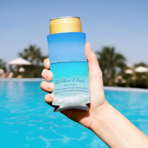 Rafraîchisseur Pour Canette Slim Ocean Sea Blue Business Moderne