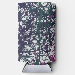 Rafraîchisseur Pour Canette Slim Œuvres d'art en marbre violet, vert, rose