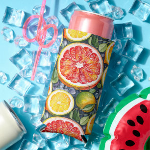 Rafraîchisseur Pour Canette Slim Pamplemousse, Limon et Citrons Citrus Thématique
