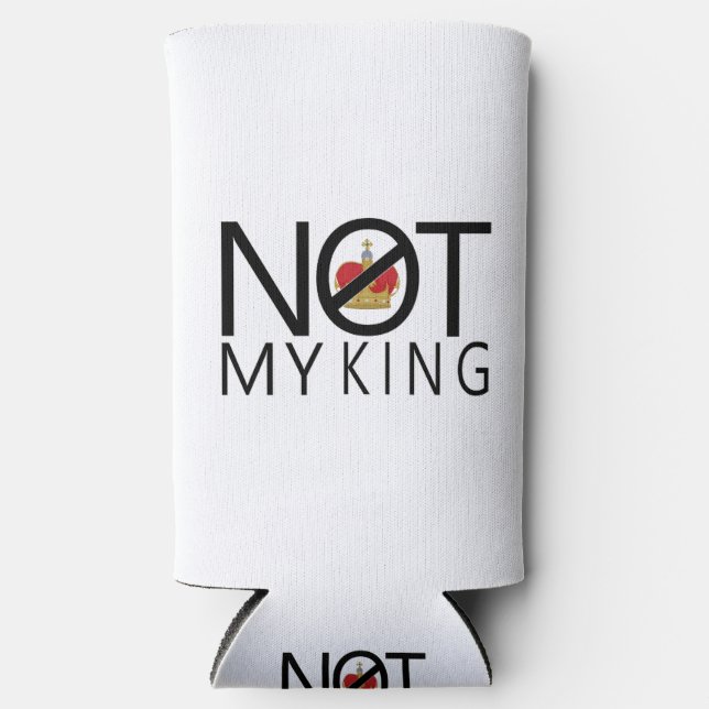 Rafraîchisseur Pour Canette Slim Pas mon roi (Recto)