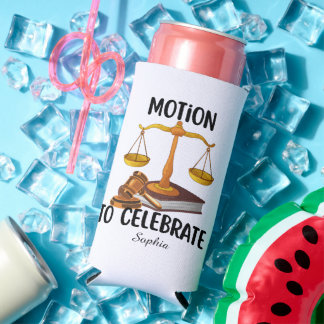 Rafraîchisseur Pour Canette Slim Personalized funny  law graduate 