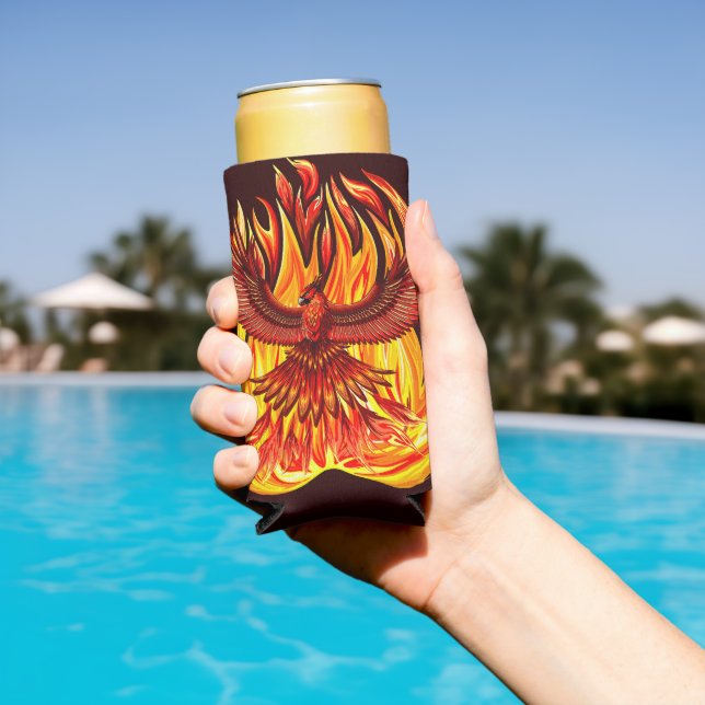 Rafraîchisseur Pour Canette Slim Phoenix mythologique immortelle Créature (Piscine in situ)