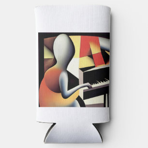 Rafraîchisseur Pour Canette Slim Piano Player - Art aérographe