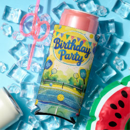 Rafraîchisseur Pour Canette Slim Pickleball Anniversaire thème