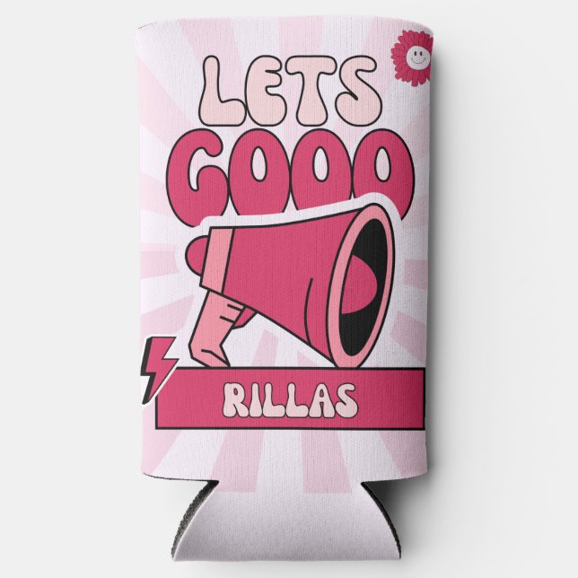 Rafraîchisseur Pour Canette Slim Pink Lets Go Rillas (Recto)