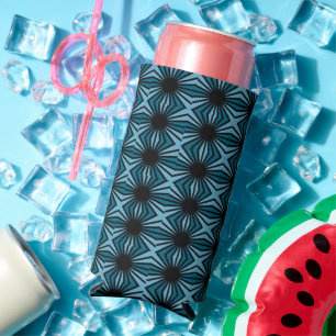 Rafraîchisseur Pour Canette Slim Point noir sur bleu